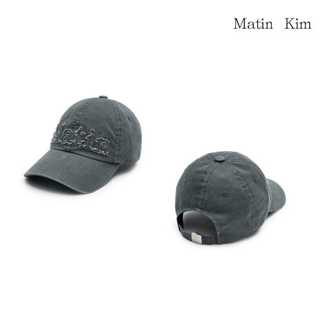 【MATIN KIM】官方旗艦 粗裁LOGO布貼棒球帽(多款任選)