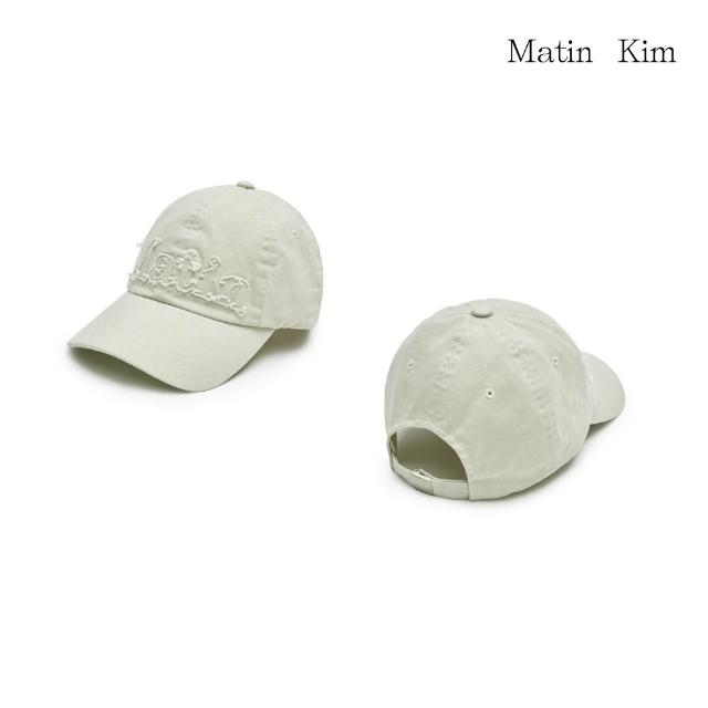【MATIN KIM】官方旗艦 粗裁LOGO布貼棒球帽(多款任選)