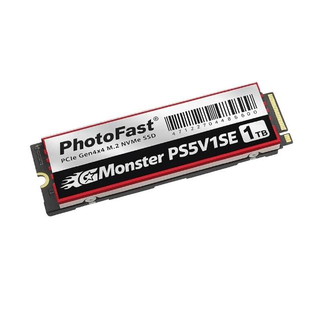 【Photofast】GMonster PS5V1SE 1TB｜PS5／PC PCIe Gen4 SSD＋散熱片