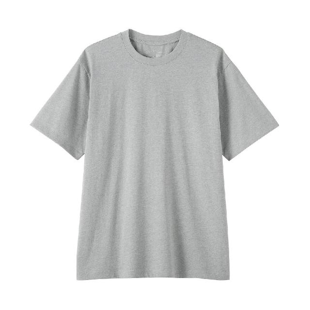 【MUJI 無印良品】男天竺圓領短袖T恤(白色/灰色/黑色/暗藍/粉米/淺綠/煙燻藍/深藍/卡其綠/煙燻棕)