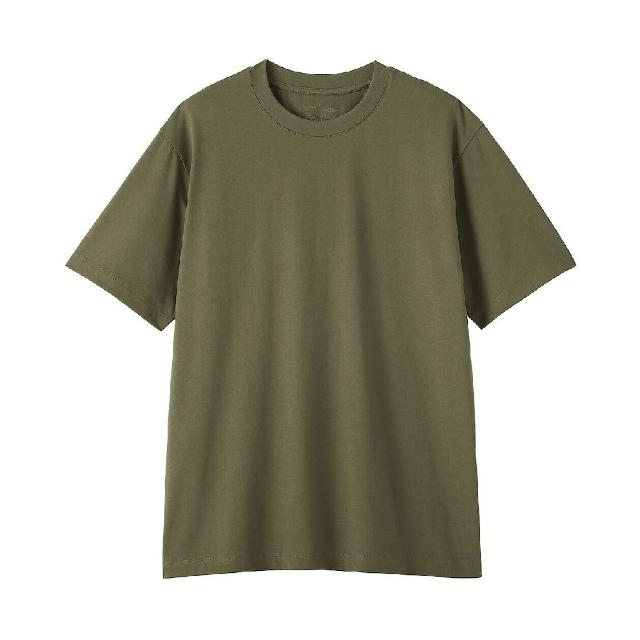 【MUJI 無印良品】男天竺圓領短袖T恤(白色/灰色/黑色/暗藍/粉米/淺綠/煙燻藍/深藍/卡其綠/煙燻棕)