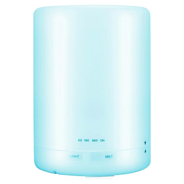 【LIFE SHOP】無印風 香氛精油水氧機/直款300ml 暖光/彩光 香薰機 加濕器