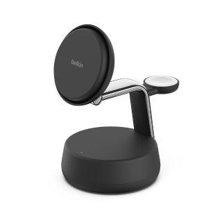 【BELKIN】UltraCharge Pro Qi2 25W 3合1 磁吸充電座 (WIZ040)