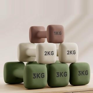 【Michael Fitness 麥克健身】2KG 啞鈴 實心鑄鐵啞鈴 小啞鈴 啞鈴組 健身啞鈴