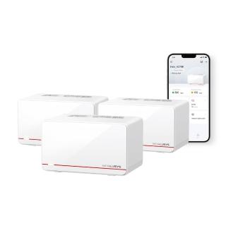 【Mercusys 水星】Wi-Fi7 BE6500雙頻2.5G真Mesh路由器 WiFi分享器 6.5Gbps(支援AI筆電/Halo H37BE三入)