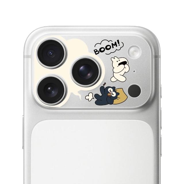 【hoda】iPhone 17 Pro / 17 Pro Max 阿耀與黑寶 滿版鏡頭底座貼
