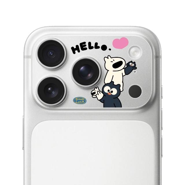【hoda】iPhone 17 Pro / 17 Pro Max 阿耀與黑寶 滿版鏡頭底座貼