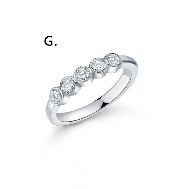 【IS DIAMOND】77樂購優惠! 50分 極美D色 滿鑽鑽石戒指 任選 線戒(培育鑽石)