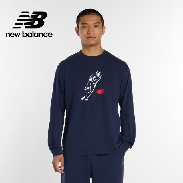 【NEW BALANCE】NB 大學T 大谷翔平x長袖上衣_男性_黑/深藍_MT6129GVBK_MT6129GVTNV(美版 版型偏大)