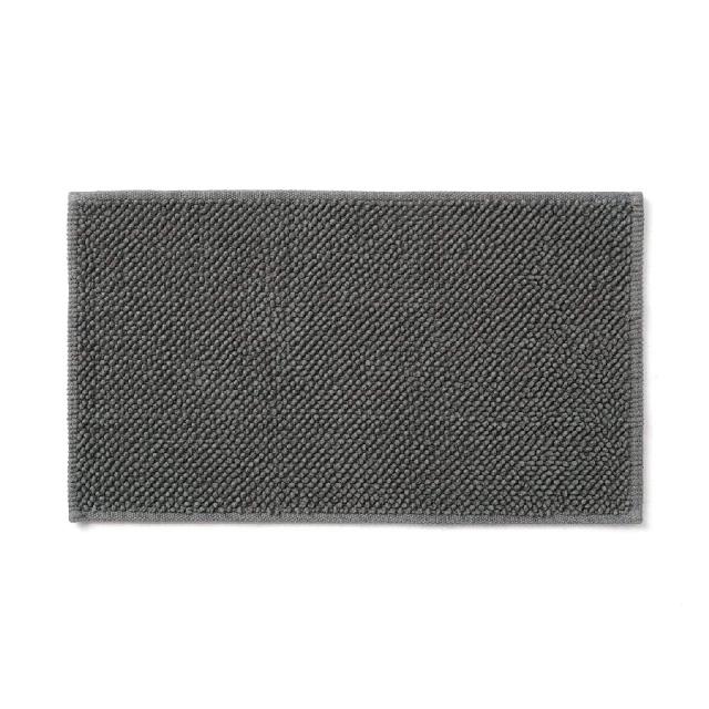 【MUJI 無印良品】棉鬆絨浴室地墊/S(柔白/淺灰/墨灰)