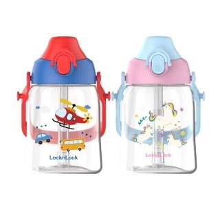 【LocknLock 樂扣樂扣】官方直營 兒童背帶水壺 450ml(Tritan材質/吸管水壺/附背帶)