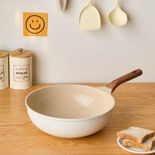 【MH家居KITCHEN】韓國製不沾平底煎炒鍋30CM(平底鍋/炒鍋/深鍋/煎鍋)