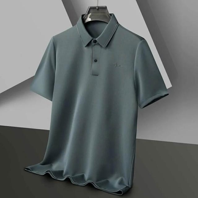 【巴黎精品】現貨限搶 POLO衫男短袖上衣內含真絲高彈力男裝短袖T恤(高爾夫球衫排汗男襯衫3款a1ff52)