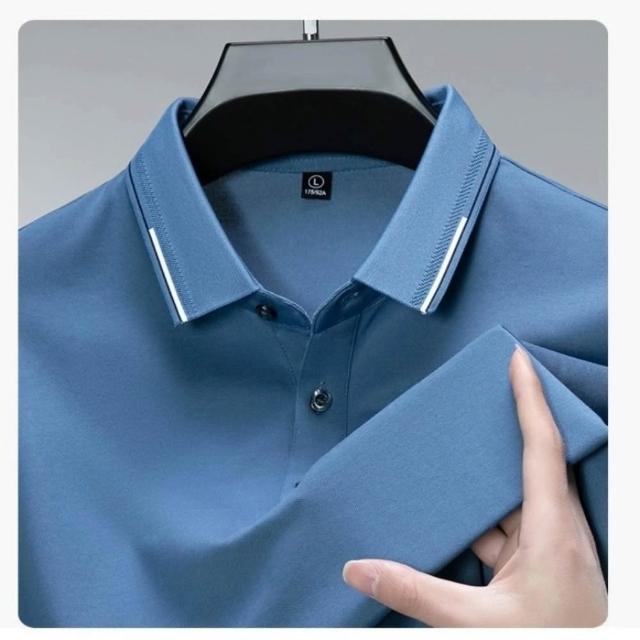 【巴黎精品】現貨限搶 POLO衫男短袖上衣內含真絲高彈力男裝短袖T恤(高爾夫球衫排汗男襯衫3款a1ff52)