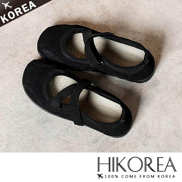 【HIKOREA】韓國空運。透氣滿分套腳輕量回彈2CM娃娃鞋/版型偏小(71-3640/三色/現貨+預購)