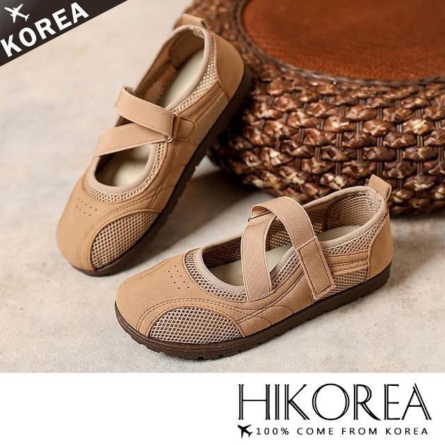 【HIKOREA】韓國空運。透氣滿分套腳輕量回彈2CM娃娃鞋/版型偏小(71-3640/三色/現貨+預購)