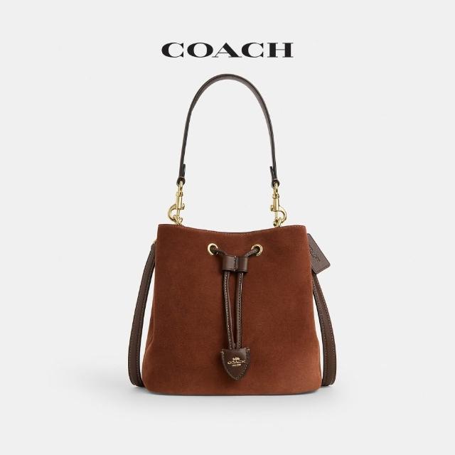 【COACH】蔻馳官方直營 ROWAN/ FAYE 經典標誌掛件裝飾水桶包 拉繩包 單肩包-多款任選(CDY21/CT763)