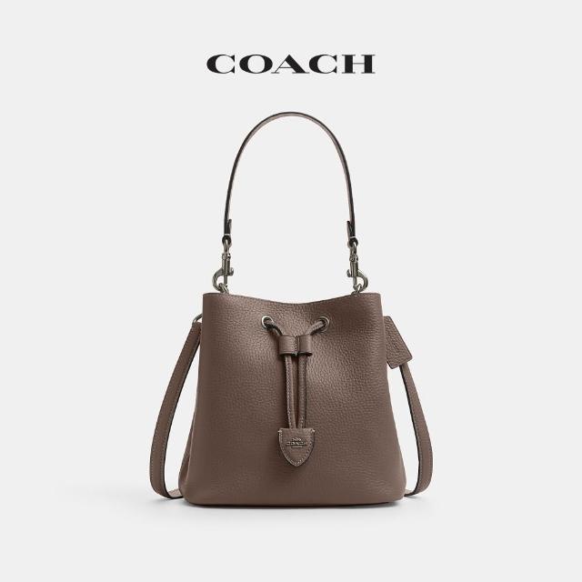 【COACH】蔻馳官方直營 ROWAN/ FAYE 經典標誌掛件裝飾水桶包 拉繩包 單肩包-多款任選(CDY21/CT763)