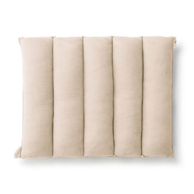 【MUJI 無印良品】可拼接柔軟多用途靠枕/成品尺寸:W45×L33 cm(墨灰/淺米/淡綠)