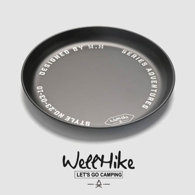 【WELLHIKE 玩客】露營中毒本舖 日式餐盤 304不銹鋼 戰術餐盤 盤子 露營餐盤 露營盤 野餐盤 不鏽鋼餐盤