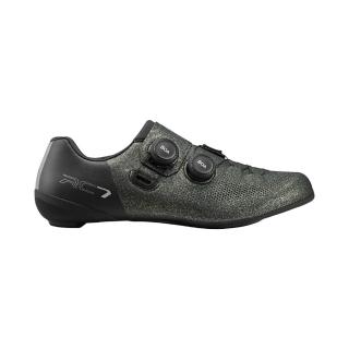【SHIMANO】SHIMANO 男 SPD-SL自行車卡鞋 SH-RC703｜灰色潑墨 EU42-45 寬版 城市綠洲