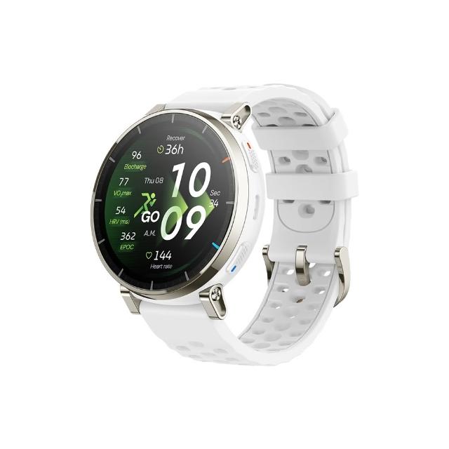【Amazfit 華米】Active 3 Premium 45mm智慧跑錶(乳酸閾值/跑步功率/觸地時間/內建訓練課程)