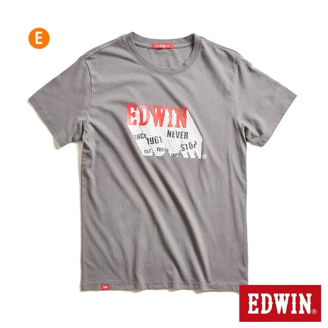 【EDWIN】男女裝 圓領舒適LOGO短袖T恤 (共10款)