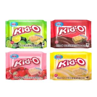 【Kid-o】分享包三明治餅乾340g(奶油/檸檬/巧克力/草莓)2件組