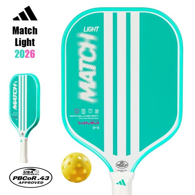 【adidas 愛迪達】匹克球拍 7.8oz 匹克拍 Match Light 2026