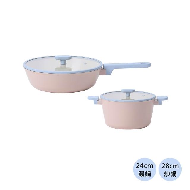 【NEOFLAM】韓國製JOAH系列陶瓷塗層2鍋組(IH爐可用鍋/非鐵氟龍不沾塗層)