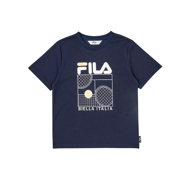 【FILA】KIDS 童裝 男童/女童 童短袖圓領上衣 短褲 (任選)