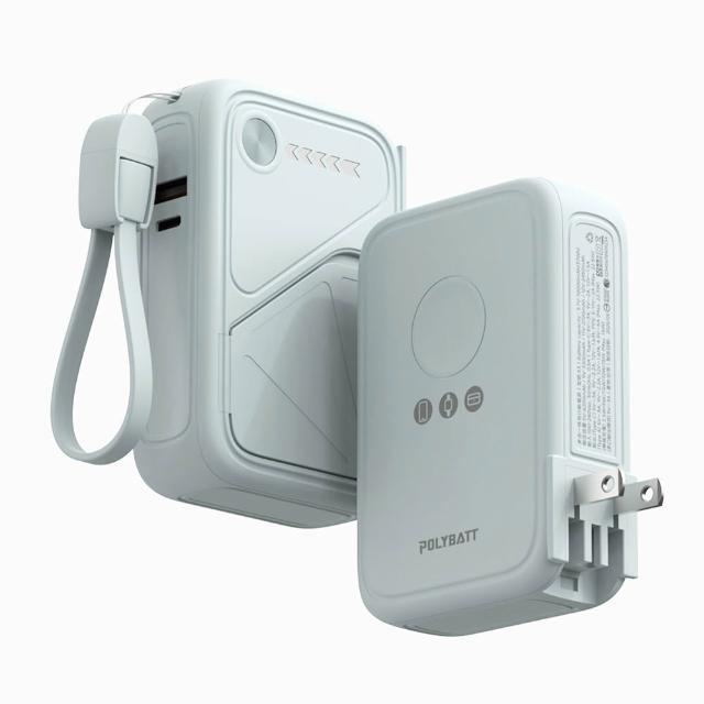 【POLYBATT】台灣製造 X3 防爆固態 20W八合一行動電源10000mAh(CCC認證/快充/磁吸)