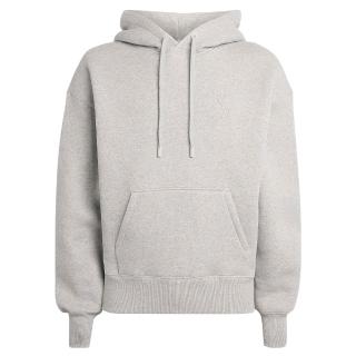 【AMI PARIS】春夏新款 男女同款 寬鬆版型 長袖帽T-淺灰色(XS號、S號、M號、L號)