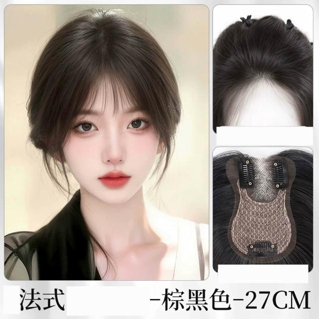 【HaNA 梨花】時光逆行 瞬間髮量重返18歲｜超隱形透氣減齡空氣瀏海前額無痕假髮片 補髮 仿真人髮絲