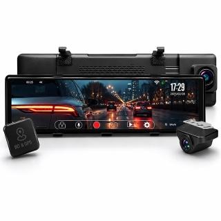 【PAIPAI 拍拍】4K+2K星光級GPS科技執法A550D PLUS+雙鏡頭後照鏡型行車記錄器(贈64G)