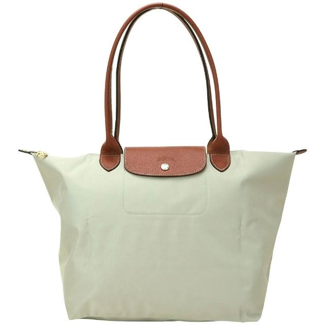 【LONGCHAMP】Le Pliage 大型 經典原創/刺繡 長提把尼龍摺疊肩背水餃包(多款)(法國品牌 巴黎精品)
