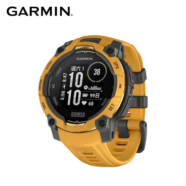 【GARMIN】INSTINCT 3 Solar 本我系列 太陽能GPS腕錶 45mm 日耀黃