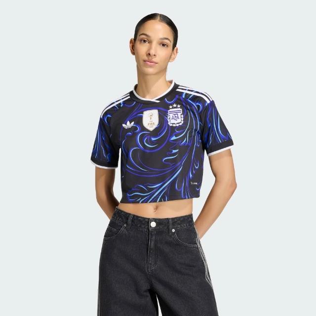 【adidas 愛迪達】世界盃足球 德國 阿根廷 主場/客場 複刻版短版球衣 吸濕排汗 女