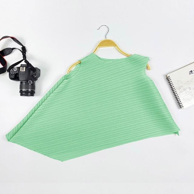 【巴黎精品】現貨+預購 三宅風皺褶衣服褶皺上衣摺衣彈力大尺碼(不規則圓領寬鬆女T恤24色b2a2)