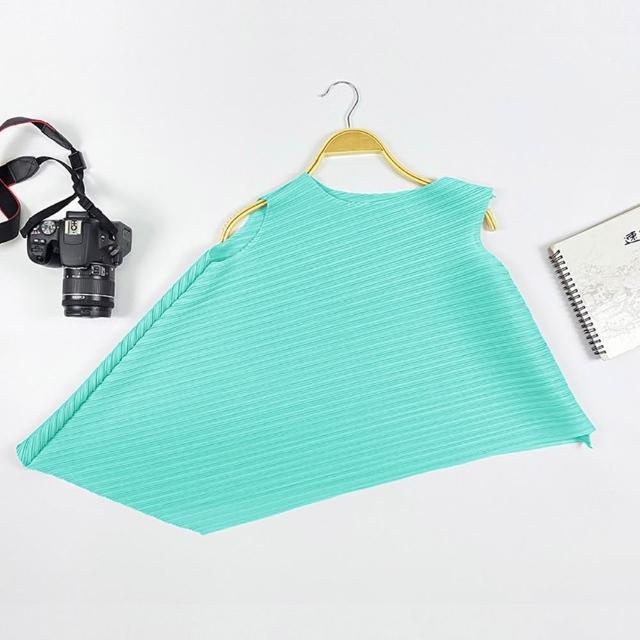 【巴黎精品】現貨+預購 三宅風皺褶衣服褶皺上衣摺衣彈力大尺碼(不規則圓領寬鬆女T恤24色b2a2)