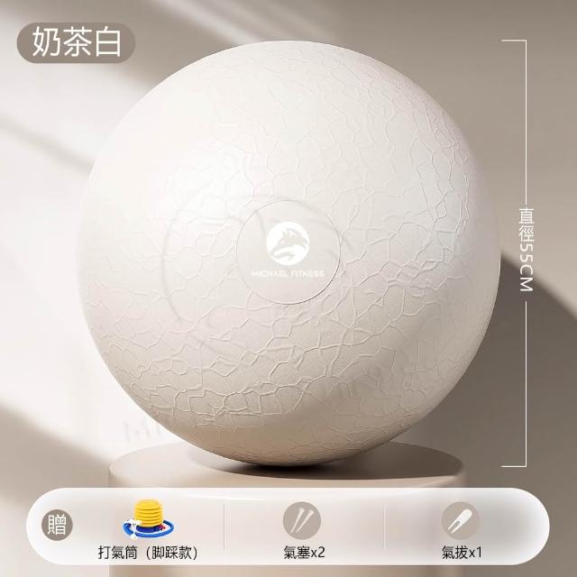 【Michael Fitness 麥克健身】加厚防爆瑜珈球 55cm S號 瑜珈球 抗力球 健身球 核心訓練 居家運動