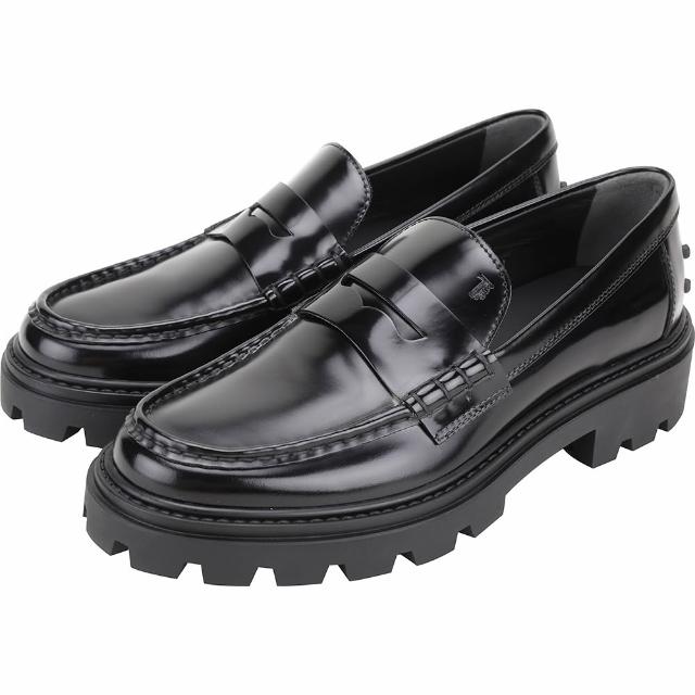 【TOD’S】TODS 漆皮小牛皮厚底樂褔鞋-2色可選(義大利手工皮革)