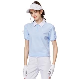 【BLKTEE GOLF】收口袖翻領女短袖上衣 (高爾夫短袖上衣 golf球衫)