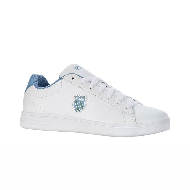 【K-SWISS】經典盾牌真皮小白鞋 COURT SHIELD 百搭 休閒鞋 男女 多色選擇 (06599/96599)