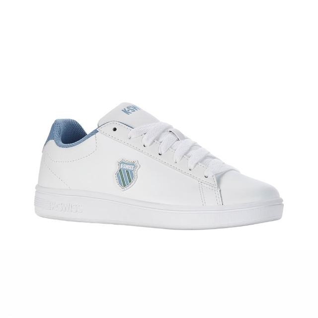 【K-SWISS】經典盾牌真皮小白鞋 COURT SHIELD 百搭 休閒鞋 男女 多色選擇 (06599/96599)