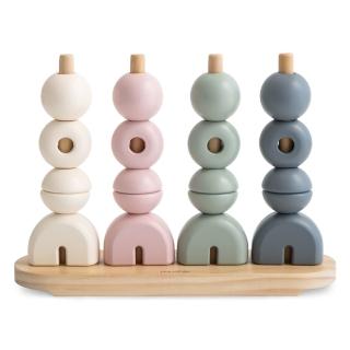 【Mushie】官方直營 木質幾何堆疊玩具 木頭玩具 幼兒玩具 認知發展 感覺統合 早教啟蒙 彌月送禮首選