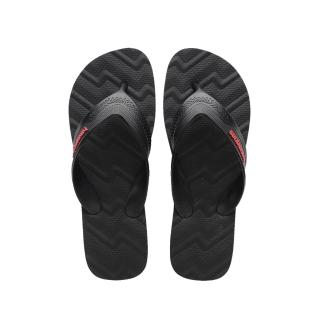 【havaianas 哈瓦仕】拖鞋 男鞋 女鞋 夾腳拖 寬帶 鏤空鞋帶 Track Waves 黑 4149734-0090U (哈瓦士)