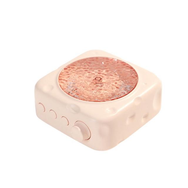 【Quality 聚家】水波紋投影藍牙音箱 無線音箱 迷你音箱 藍牙喇叭（原生傳輸/三種燈光/後置音腔/馬卡龍色）
