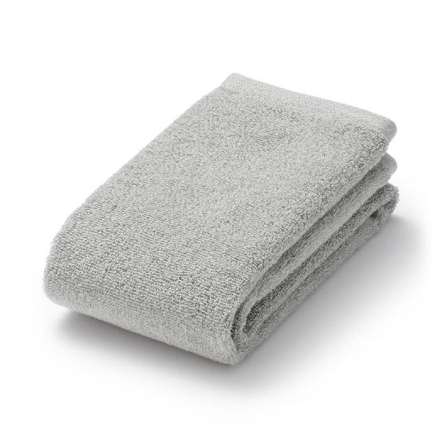 【MUJI 無印良品】棉圈絨雙線織面用巾/可吊掛(灰色/柔白/粉米/深藍/綠色/墨黑)