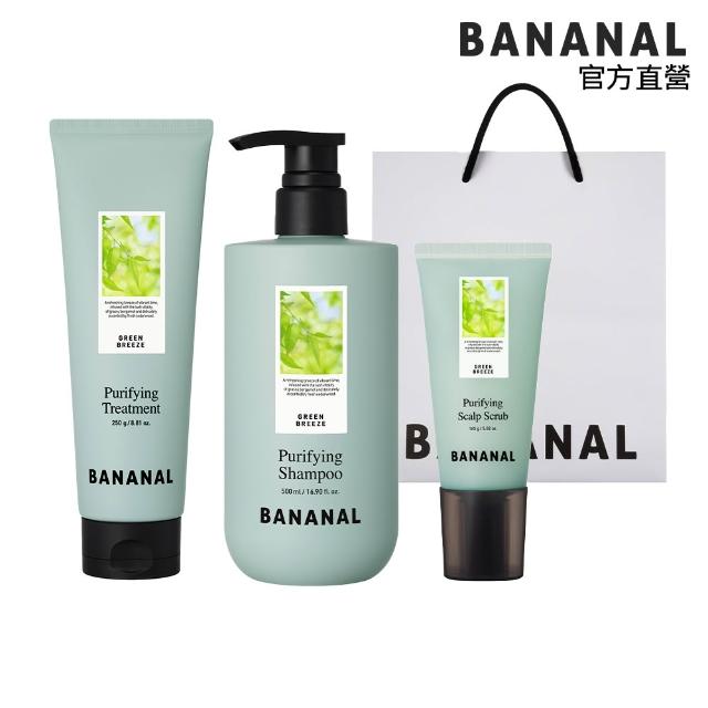 【BANANAL】寵愛限定 韓國香氛洗護髮3件組_附提袋(深層/滋養/控油洗髮精/潤髮/髮油)